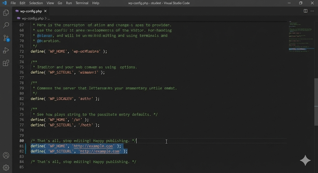 WP_HOME and WP_SITEURL