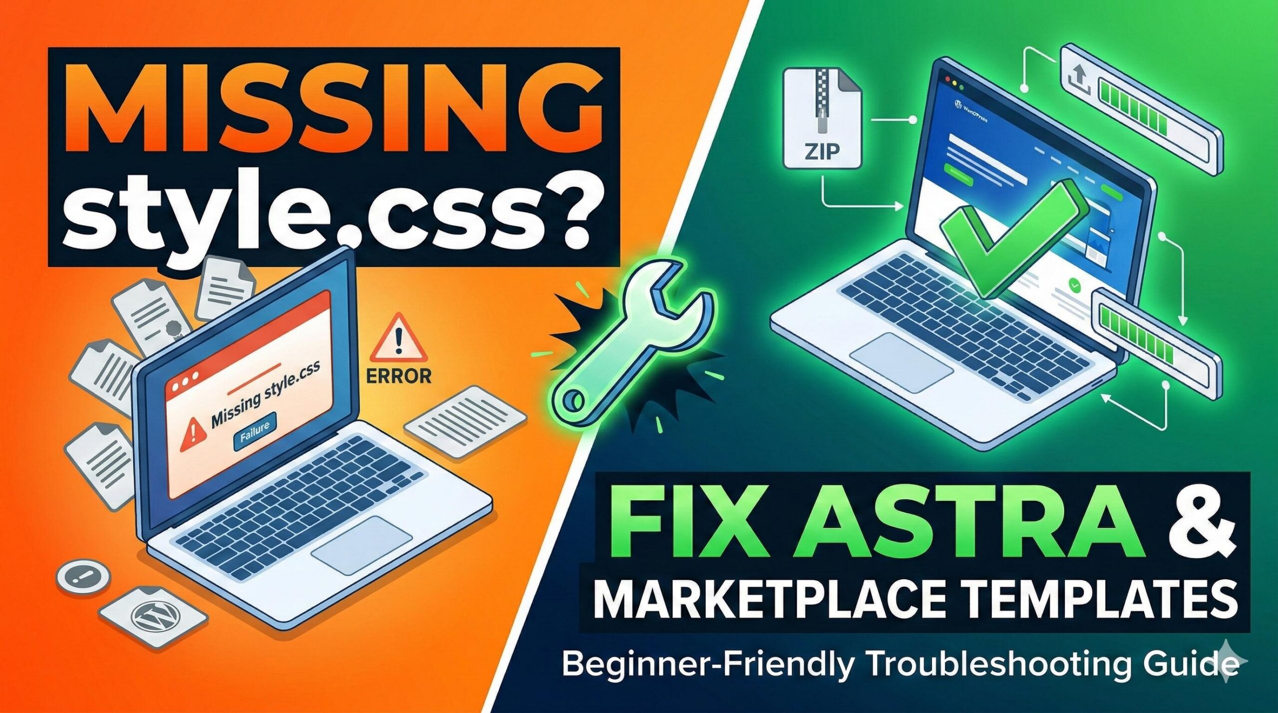 How to Fix “Best WordPress Templates” Installation and Missing style.css Errors