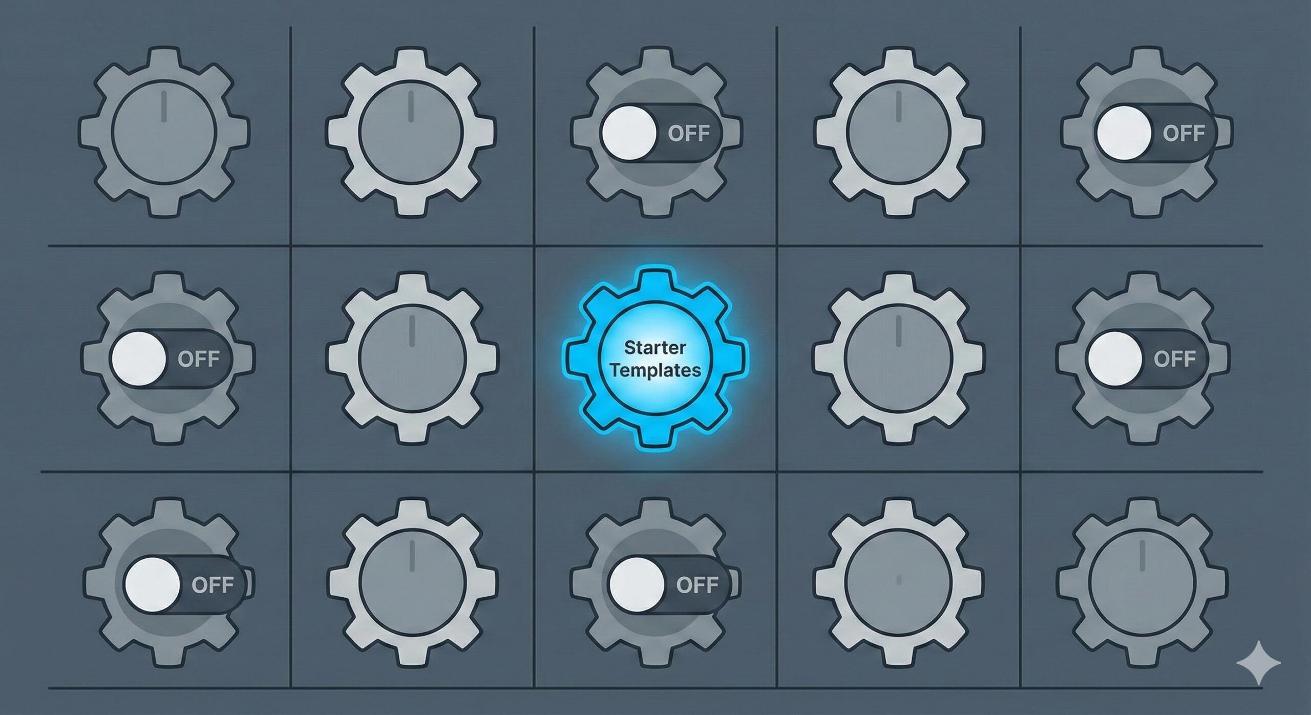 Metaphor showing one plugin remaining active while others are turned off for testing.