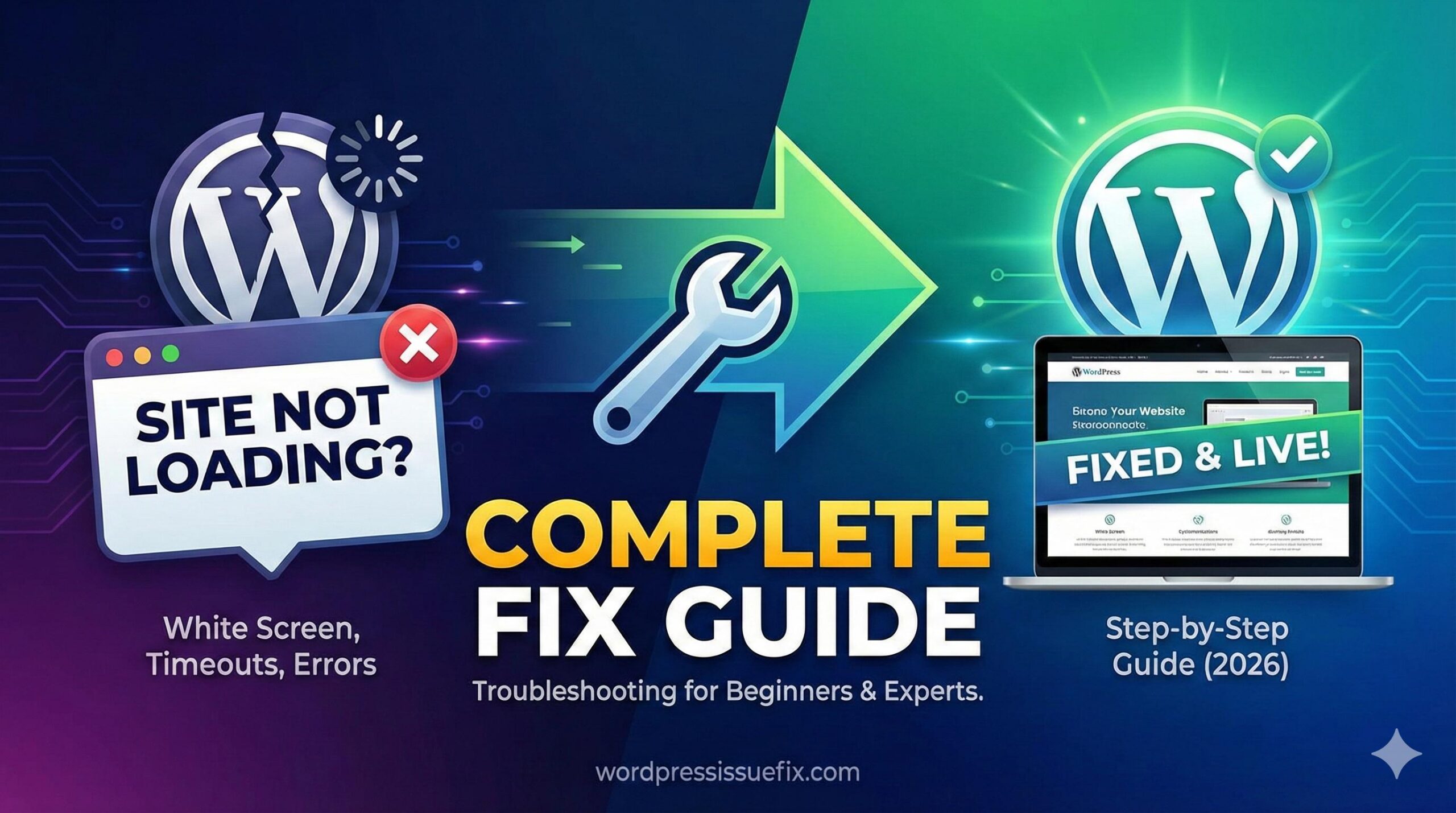 WordPress Site Not Loading? Complete Step-by-Step Fix Guide (2026)