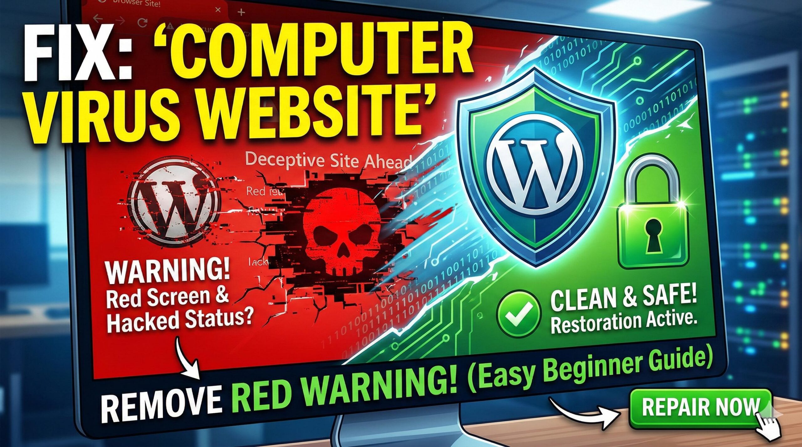 How to Fix a “Computer Virus Website” Warning on WordPress