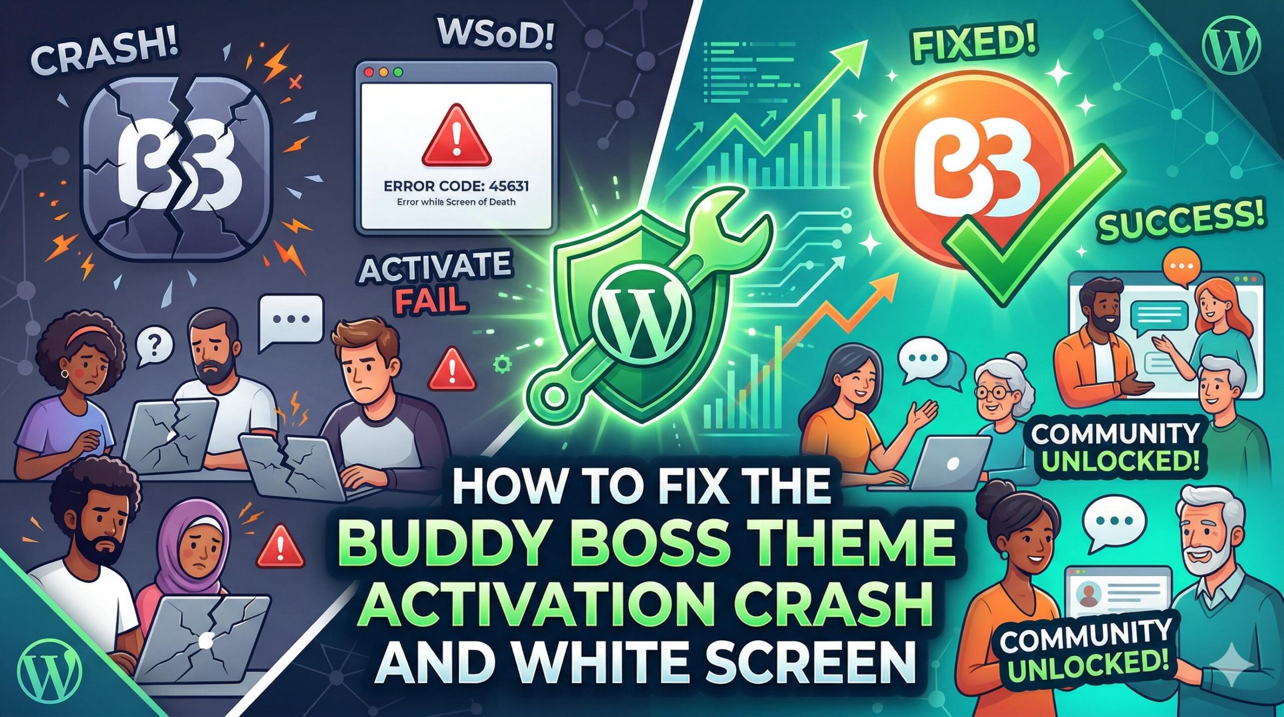 How to Fix the Buddy Boss Theme Activation Crash and White Screen