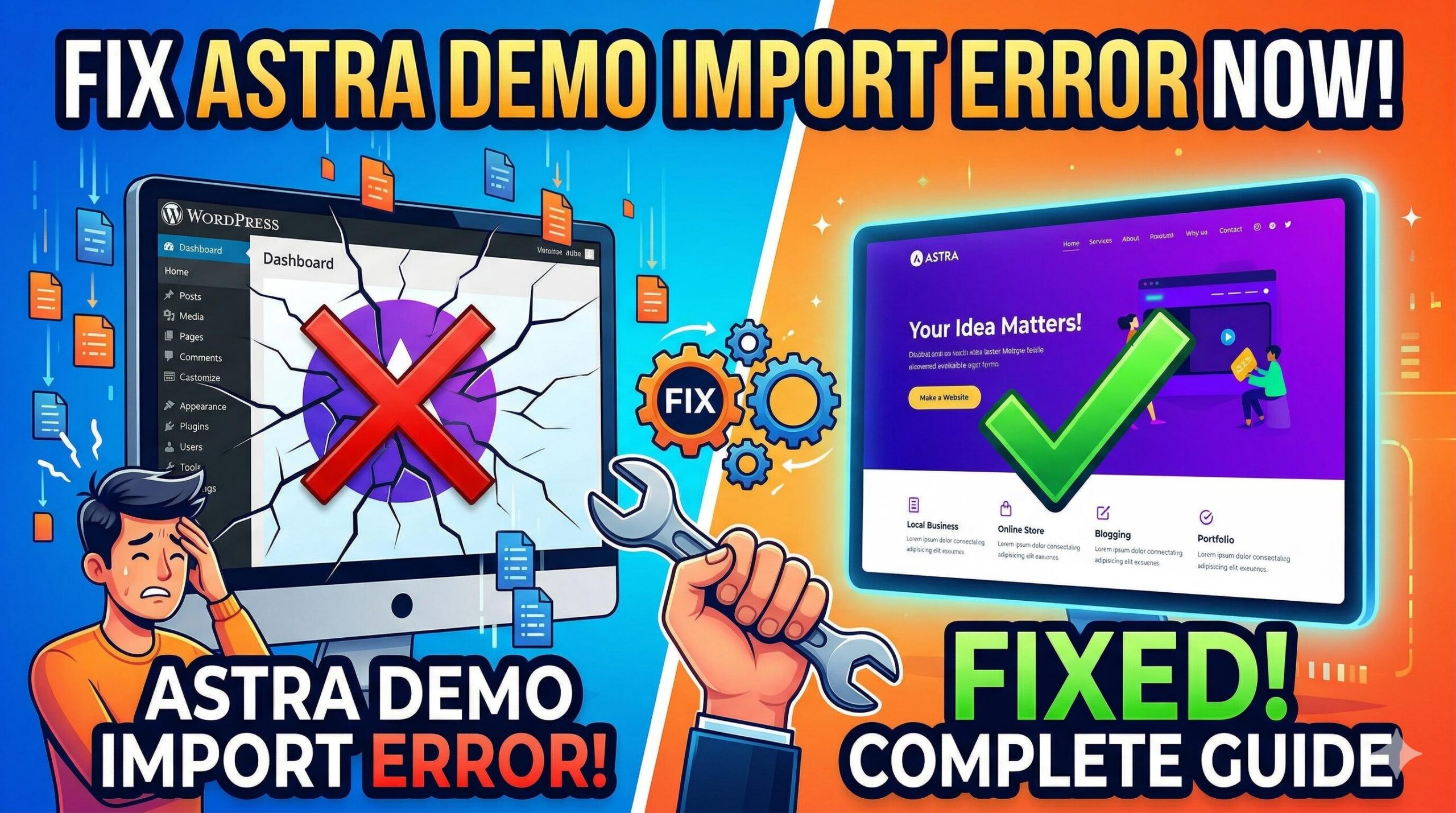 How to Fix the Astra Demo Import Error in WordPress_ Complete Guide