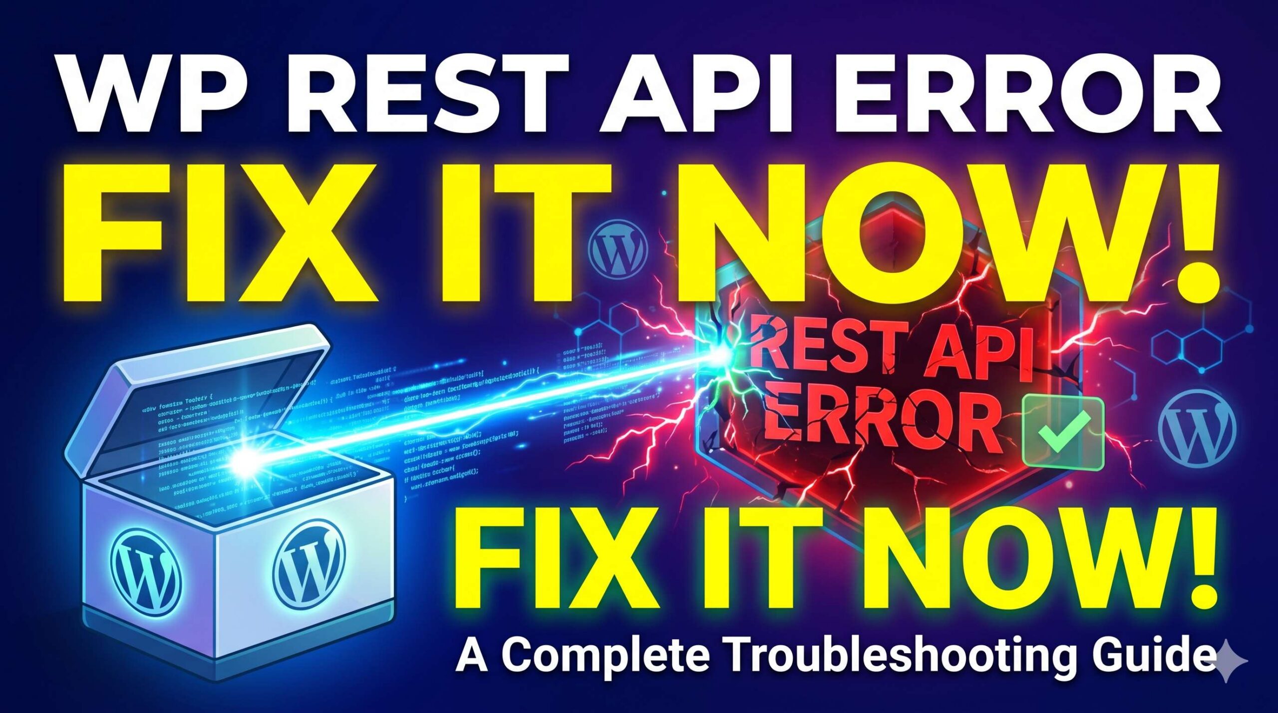 How to Fix the REST API Error in WordPress: A Complete Troubleshooting Guide