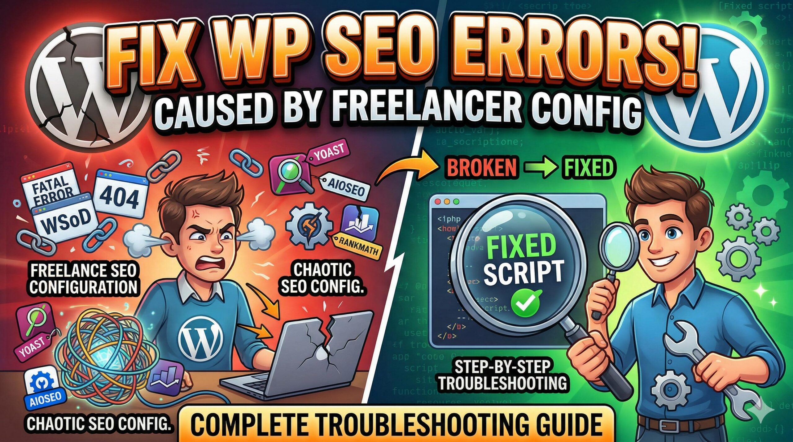 How to Troubleshoot and Fix WordPress Errors Caused by a Freelance SEO Configuration