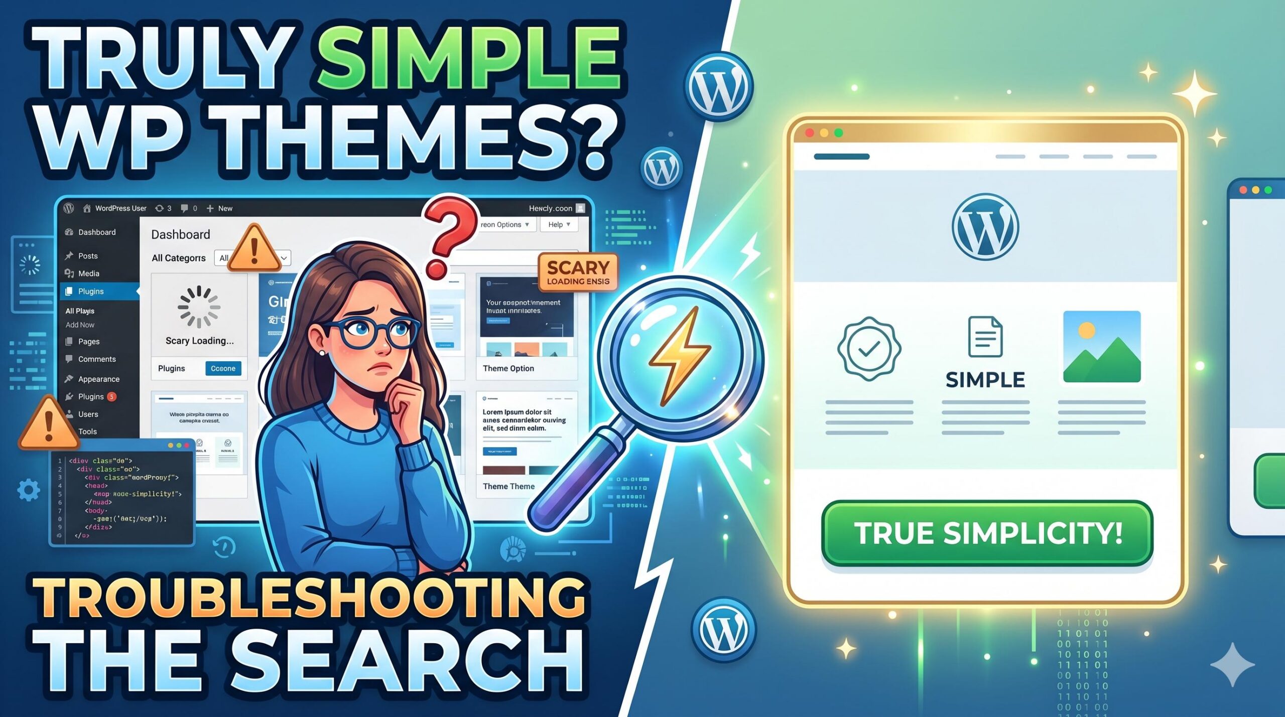 How to Troubleshoot the Search for Truly Simple WordPress Themes