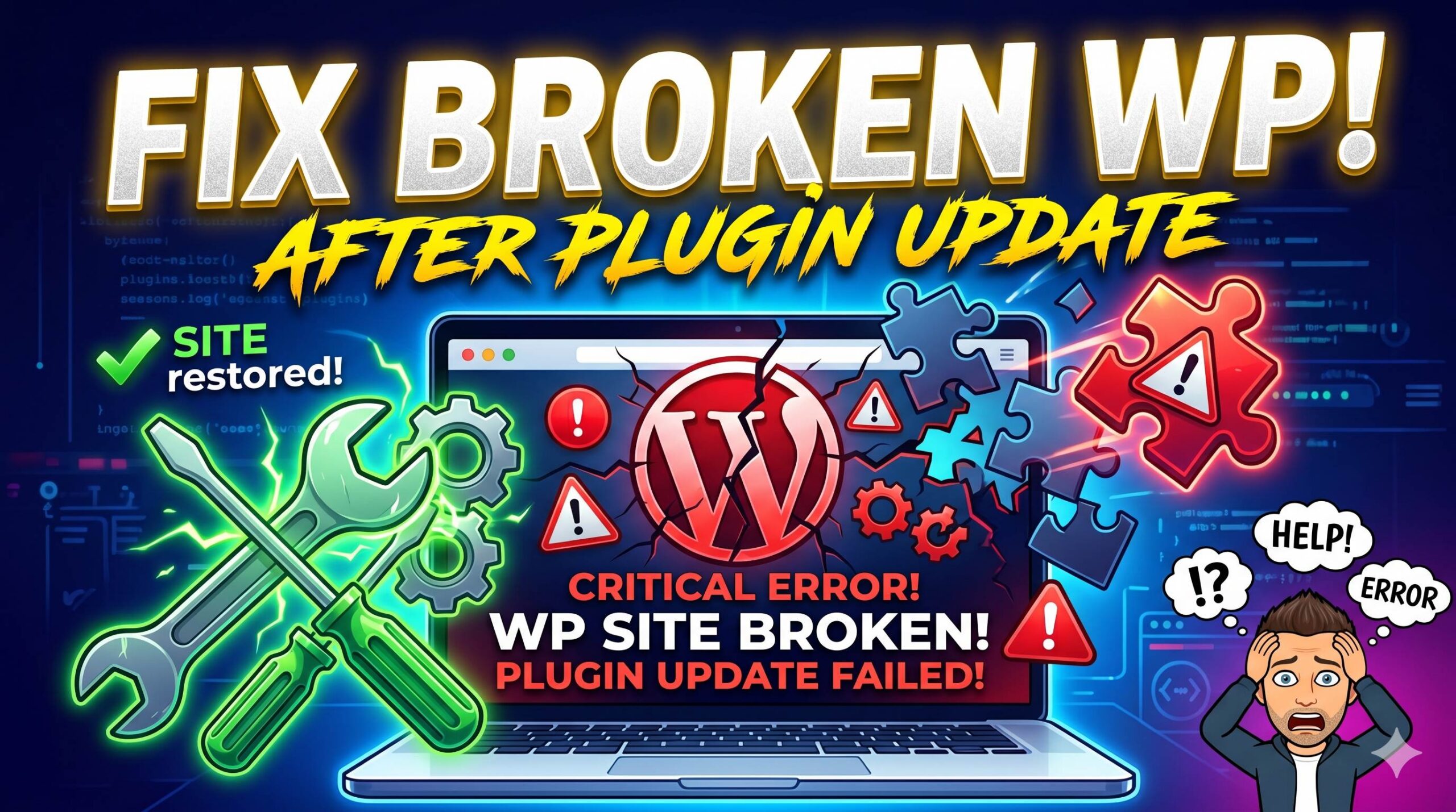 How to Fix When a Plugin Update Broke WordPress Site