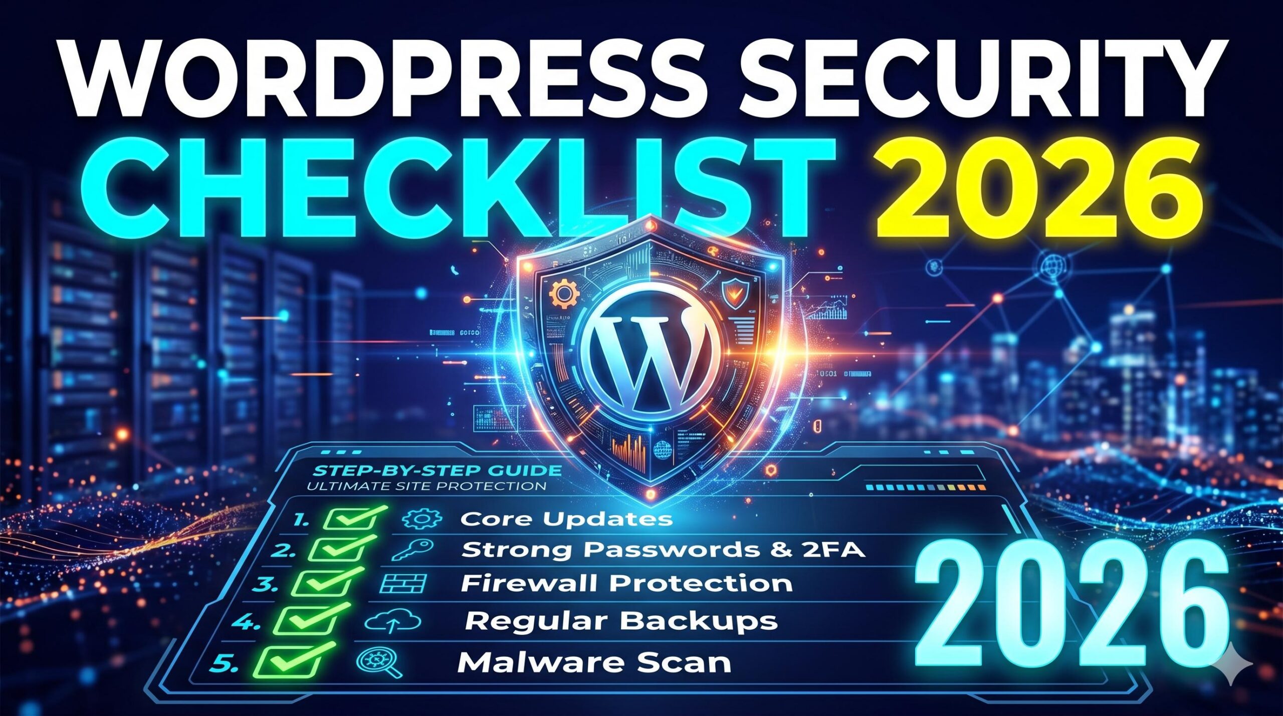 The Ultimate WordPress Security Checklist 2026: Protect Your Site Like a Pro